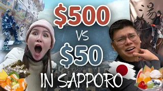 $50/Day VS $500/Day Budget In Sapporo, Japan | TSL Travels