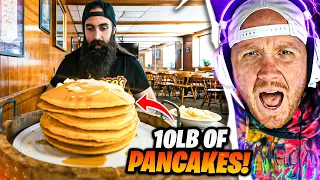 TIM REACTS TO 10LB IMPOSSIBLE PANCAKE CHALLENGE