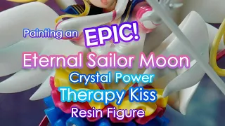 I Painted a HUGE and EPIC😱 Eternal Sailor Moon Resin Figure in Full on Attack!💫