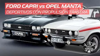 Coches deportivos propulsión trasera: Ford Capri vs Opel Manta