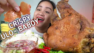 CRISPY ULO NG BABOY | PUTOK BATOK SOLO MUKBANG