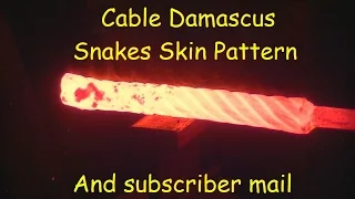 Blacksmithing / forging cable Damascus