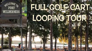 Disney's Fort Wilderness Campground Full Golf Cart Looping Tour | July 4th 2022