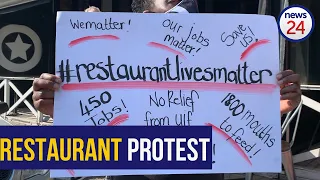 WATCH | Members of the Joburg restaurant industry take to the streets