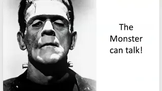 Frankenstein, Volume 2, Chapters 1-2:  The Monster's story begins