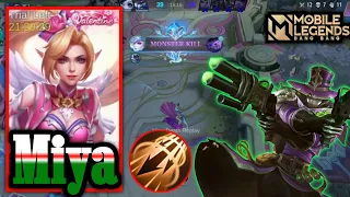 Solo Rank Miya 👍 Clint VS Miya best build mobile legend Miya game play