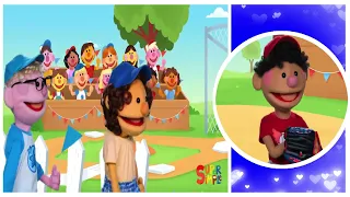 Take Me Out To The Ball Game | ft. the Super Simple Puppets | Kids Songs  |ACAPELLA