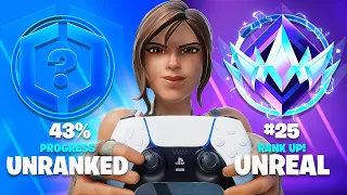 Unranked to Unreal SPEEDRUN (Console Fortnite Ranked)