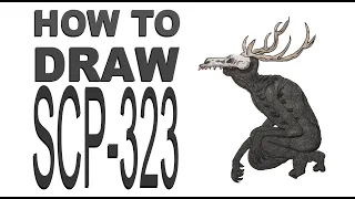 How to draw SCP-323 (Wendigo Skull)