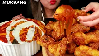 엽떡 허니콤보 치킨먹방🔥 식기전에 다먹기😁 korean spicy tteokbokki honey chicken challenge🔥