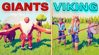 VIKING TEAM VS GIANTS UNITS TEAM | TABS - Totally Accurate Battle Simulator