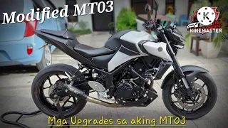 Modified MT03 | Here are the list of Upgrades | Tagalog #mt03 #yamaha