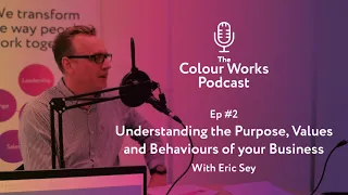 Understanding the Purpose, Values and Behaviours of your Business - The Colour Works Podcast Ep #2