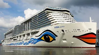 AIDAcosma | spectacular ship launch of new AIDA Cruises giant | float out at MEYER WERFT yard | 4K