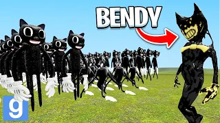 BENDY VS CARTOON CAT'S ARMY! (Garry's Mod Sandbox) | JustJoeKing