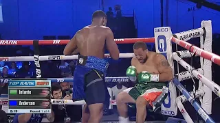 ON THIS DAY! FUTURE HEAVYWEIGHT STAR - JARED ANDERSON DESTROYS INFANTE ON HIS PRO DEBUT (HIGHLIGHTS)
