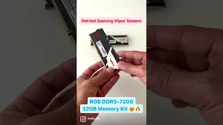 Fastest DDR5 memory kit we’ve tested! @PatriotViper  Gaming Venom RGB DDR5-7200 #ddr5 #funkykit