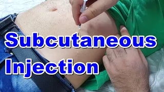 How to Inject a Subcutaneous Injection | Subcutaneous Injection Technique | Insulin Injection