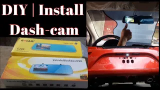 How to install dash-cam with reverse camera