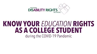 Know Your Education Rights as a College Student during the COVID-19 Pandemic