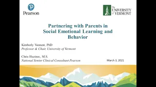 Partnering with Parents in Social Emotional Learning and Behavior Support