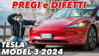 TUTTA la VERITÀ: PREGI e DIFETTI Tesla Model 3 Highland 2024!