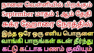 நாளை வெள்ளியில் பிறக்கும் September 1 இந்த எளிய ஒரு பொருளை வாங்கினால் கடன் தீர்ந்து பணம் குவியும்