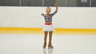 Alexandra Nosenko 6-year child Russian Super Figure Skater Kingisepp 2020 December