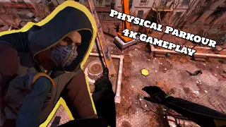 4 minutes of raw Dying light 2 Parkour gameplay 4k 60fps physical parkour setting