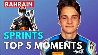 2021 Bahrain F2 Sprint Races Top 5 Moments