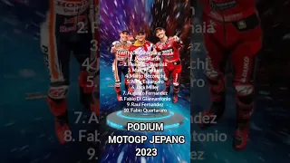 MotoGP Jepang 2023 podium#motogpjepang
