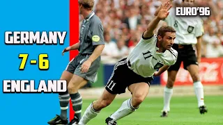 England vs Germany 6 - 7 Highlights Semi Finals Euro'96