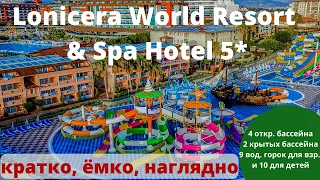 Нереальный ОБЗОР горок Lonicera World Resort & Spa 5* Турция Аквапарк Семейный отдых песчаный пляж