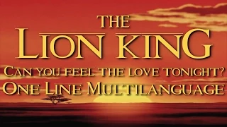 The Lion King - Can You Feel The Love Tonight (One Line Multilanguage) 41 languages!