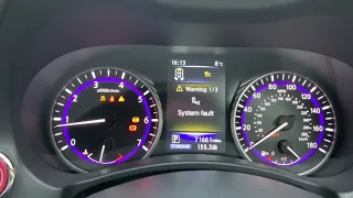 Q50 chassis system fault