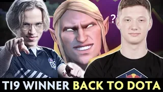 TI9 WINNER BACK to Dota after vacation — Topson Invoker