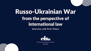 Russo-Ukrainian war from the perspective of international law