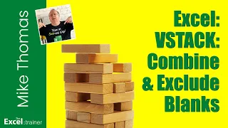 Excel: Use VSTACK to Combine Lists Stored in Multiple Sheets but Exclude Blank Rows