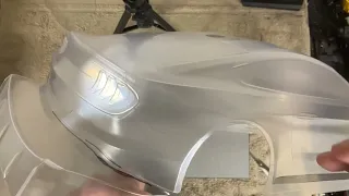 How to trim and what not to do Bittydesign M-550 Drag Car Body Mustang GT S-550 look-alike