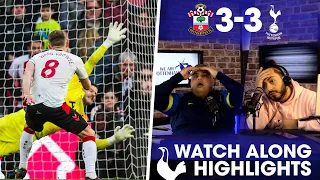 SPURS FANS REACT TO LATE SAINTS EQUALISER!!! [WATCHALONG HIGHLIGHTS]