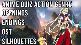 Anime Quiz Action Genre - Openings, Endings, OST and Silhouettes