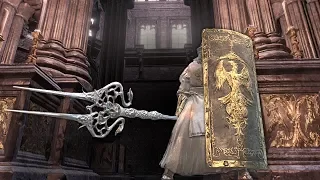 Dark Souls 3 PvP - Faith Wall - Bident and Cathedral Knight Greatshield