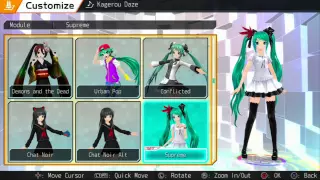 All Hatsune Miku's Modules - Project Diva F 2nd