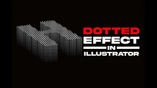 How to Create Dotted Effect in Adobe Illustrator #halftone