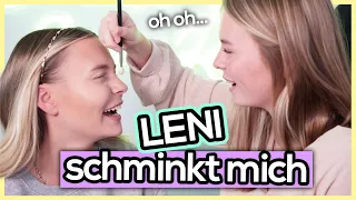 Meine Schwester LENI schminkt mich ... zum ERSTEN mal 😳🙈 | Dagi