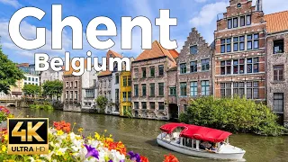 Ghent (Gent) 2022, Belgium Walking Tour (4k Ultra HD 60 fps) - With Captions