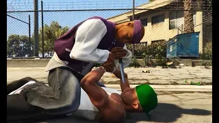 GTA 5 - Grove Street Families vs Ballas╽STREET WAR [ROCKSTAR EDITOR CINEMATIC]