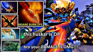 INSANE BURN DPS Mid [ Huskar ] IMBA With Aghs Scepter 100% Delete - GAMEPLAY