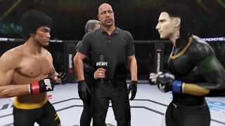 Bruce Lee vs. Loki (EA sports UFC 2) - CPU vs. CPU - Crazy UFC 👊🤪