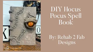 DIY Halloween Hocus Pocus Spell Books